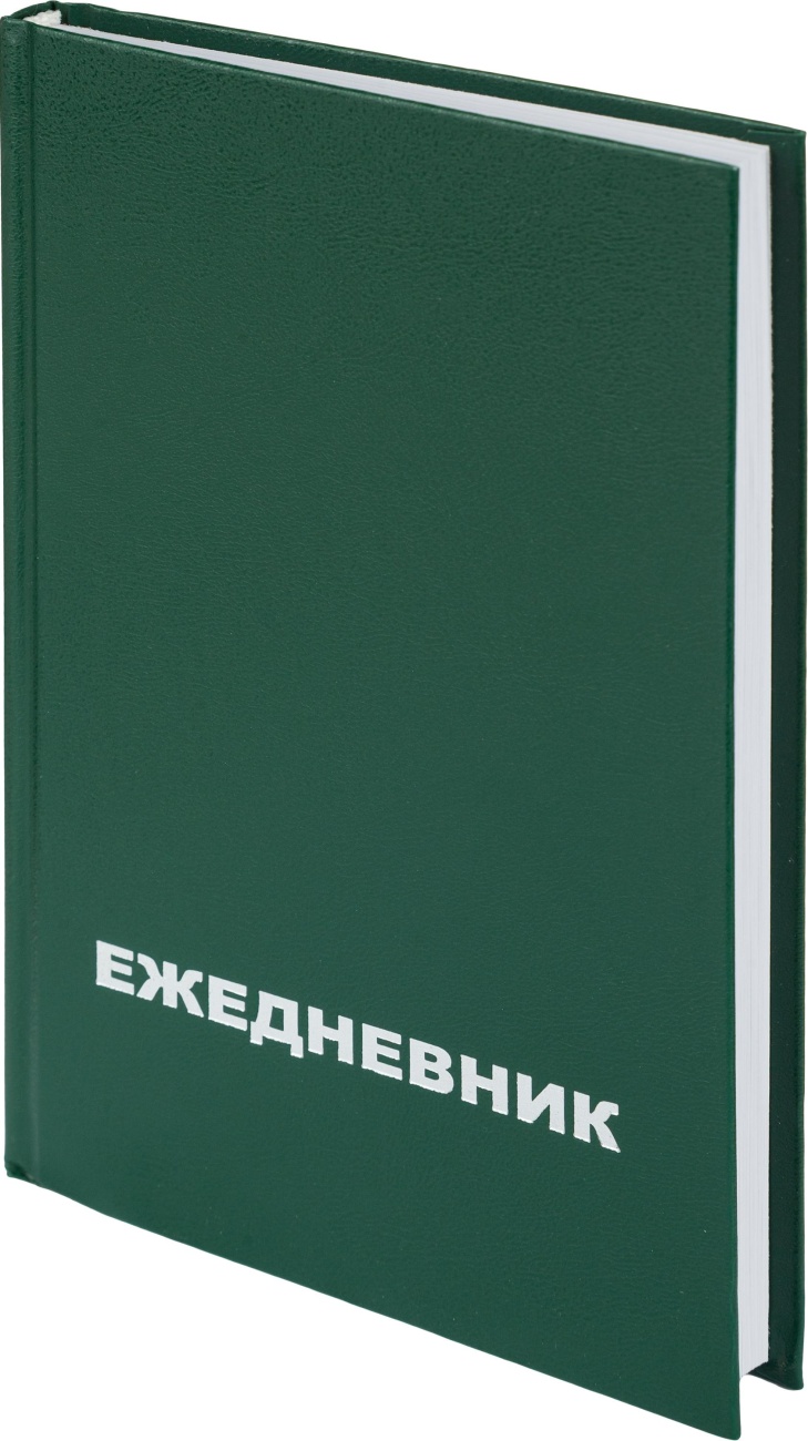 Ежедневник недат. А5,128л.55-65 г,бумвинил зеленый,Attache Economy 1918913