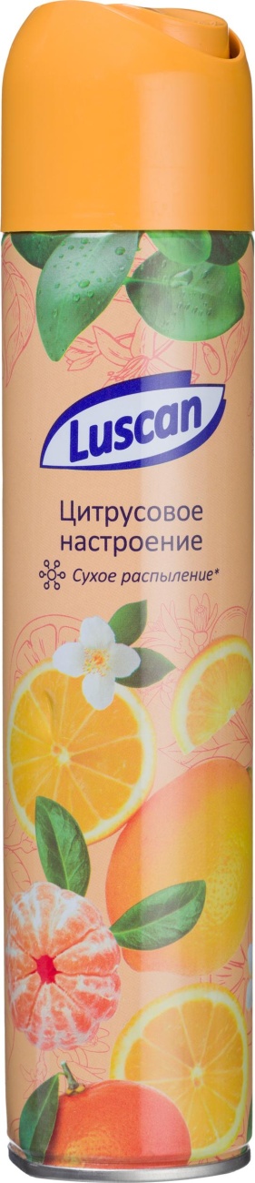 Освежитель воздуха Luscan 330мл Цитрусовое настроение сухое распыл 1563995