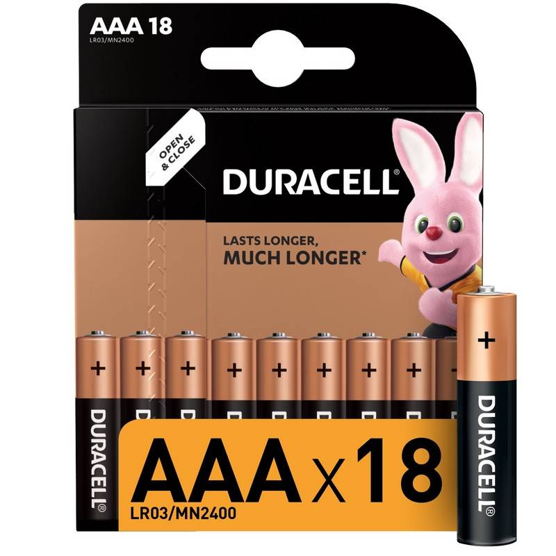 Батарейки DURACELL BASIC ААA/LR03-18BL 401004 81546741