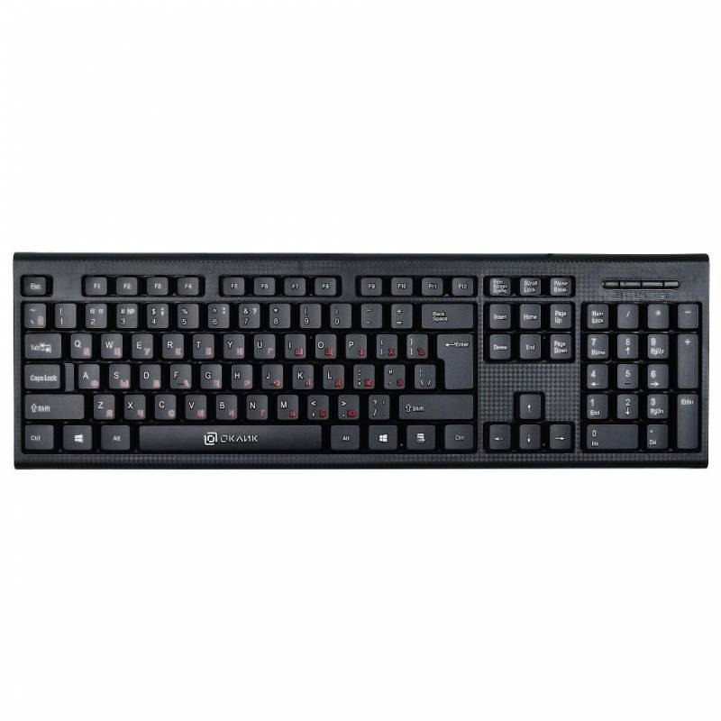 Клавиатура Oklick 120M USB черная 1365827 1083044