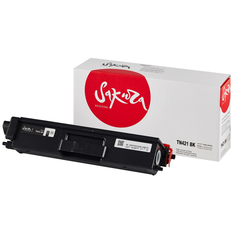 Картридж лазерный SAKURA TN-421BK чер. для Brother HL-8260DCW/DCP-8410 1604763 SATN421BK