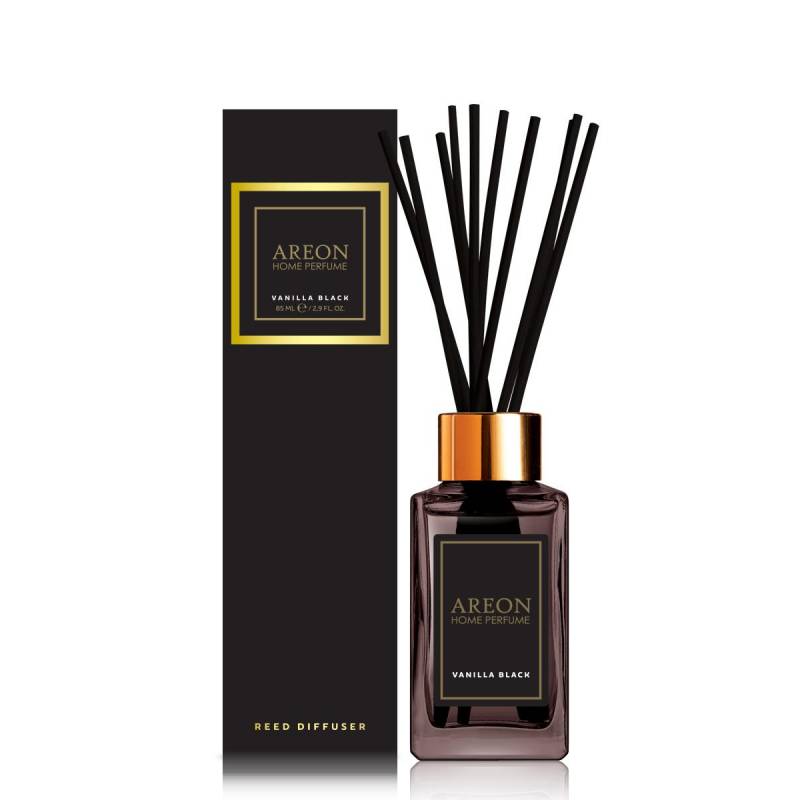 Аромадиффузор с палочками Areon Sticks premium Vanilla Black 85 мл Areon Home 1268679