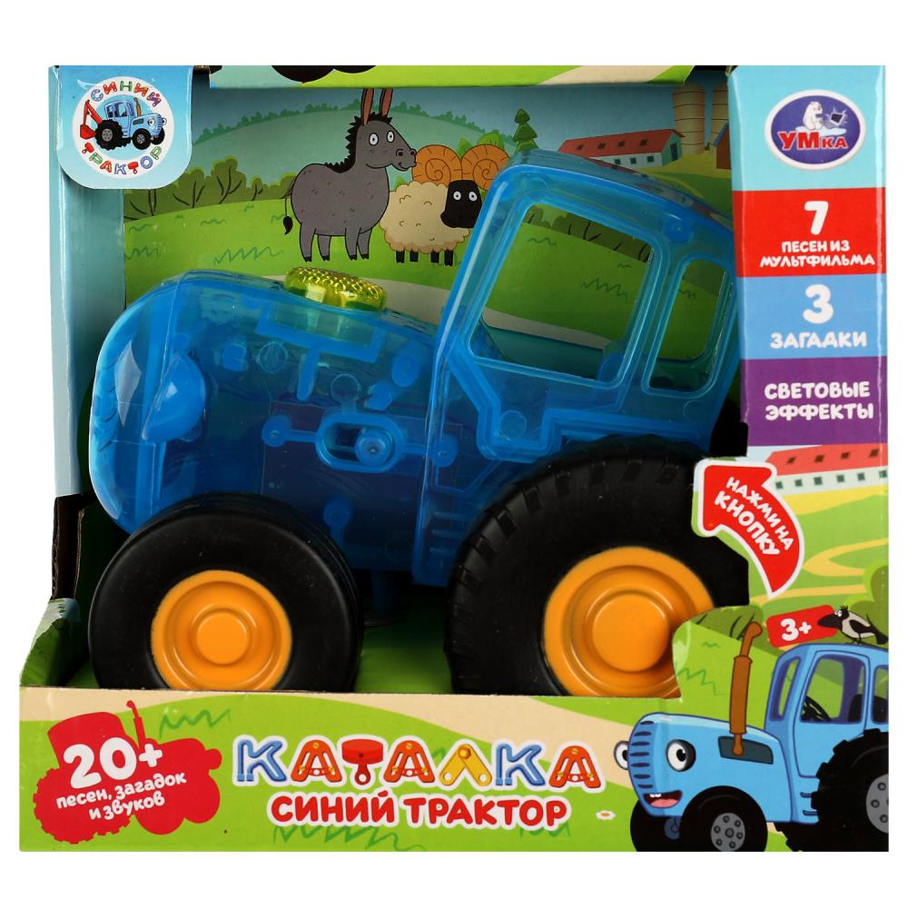 Каталка Синий трактор, 20 песен, загадокзвуков, свет Умка HT848-R5