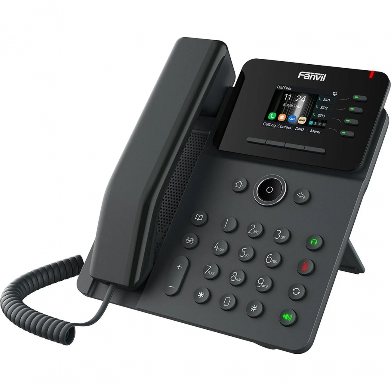 IP-телефон Fanvil V61G,HD voice,4 SIP,2.4 Inch,Opus+IPV6 12 DSS keys PSU 2200916