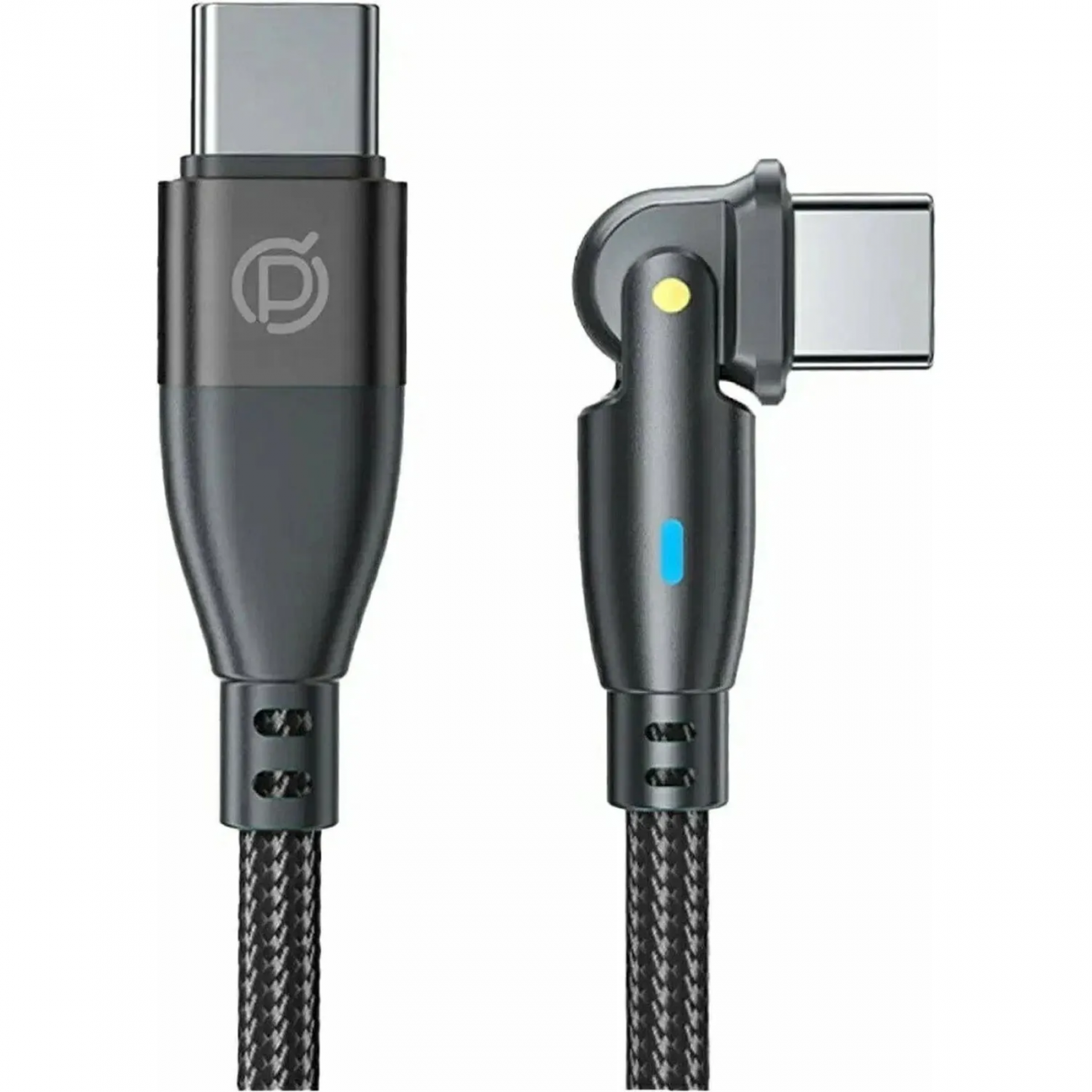 Кабель PERO DC13 ULTIMATE PD Type-C to Type-C, поворотный 180, 60W,1m,Black 2398726 4673759571013