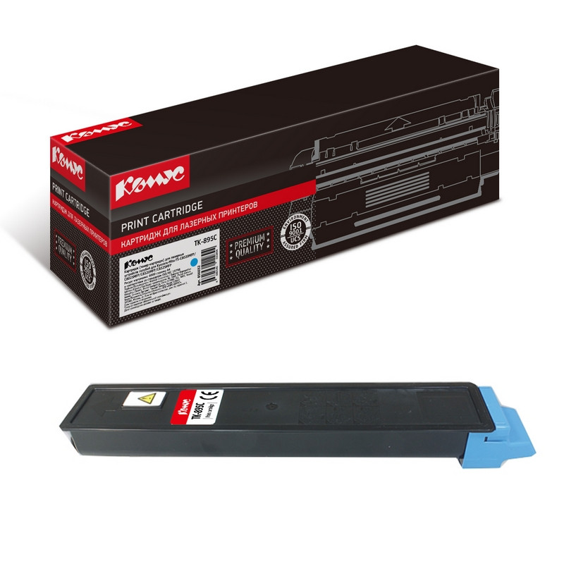 Картридж лазерный Комус TK-895C гол. для KyoceraFS-C8020MFP/C8025M 856032