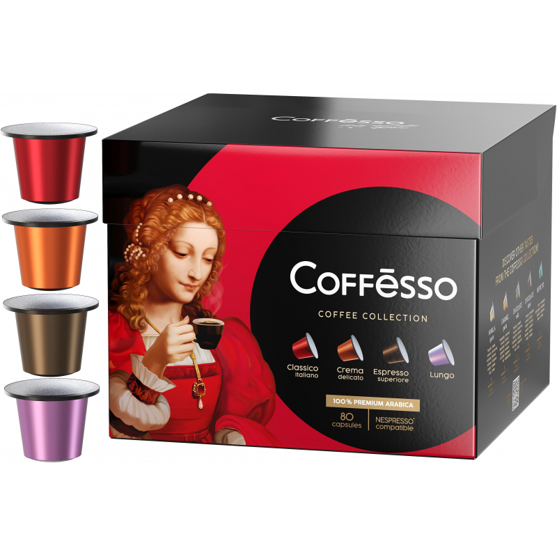 Кофе в/капс. Coffesso Аcсорти 4 вкуса, 80шт 101740 1476678