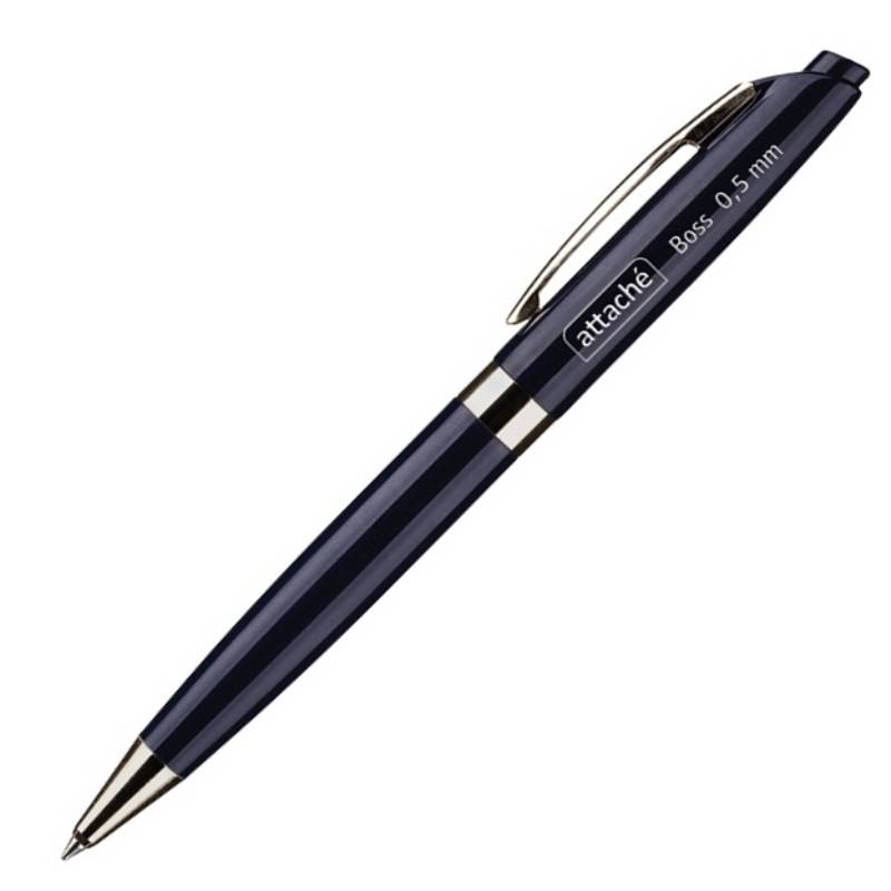 Ручка шариковая автоматическая Attache Boss синяя (толщина линии 0.5 мм) 389762