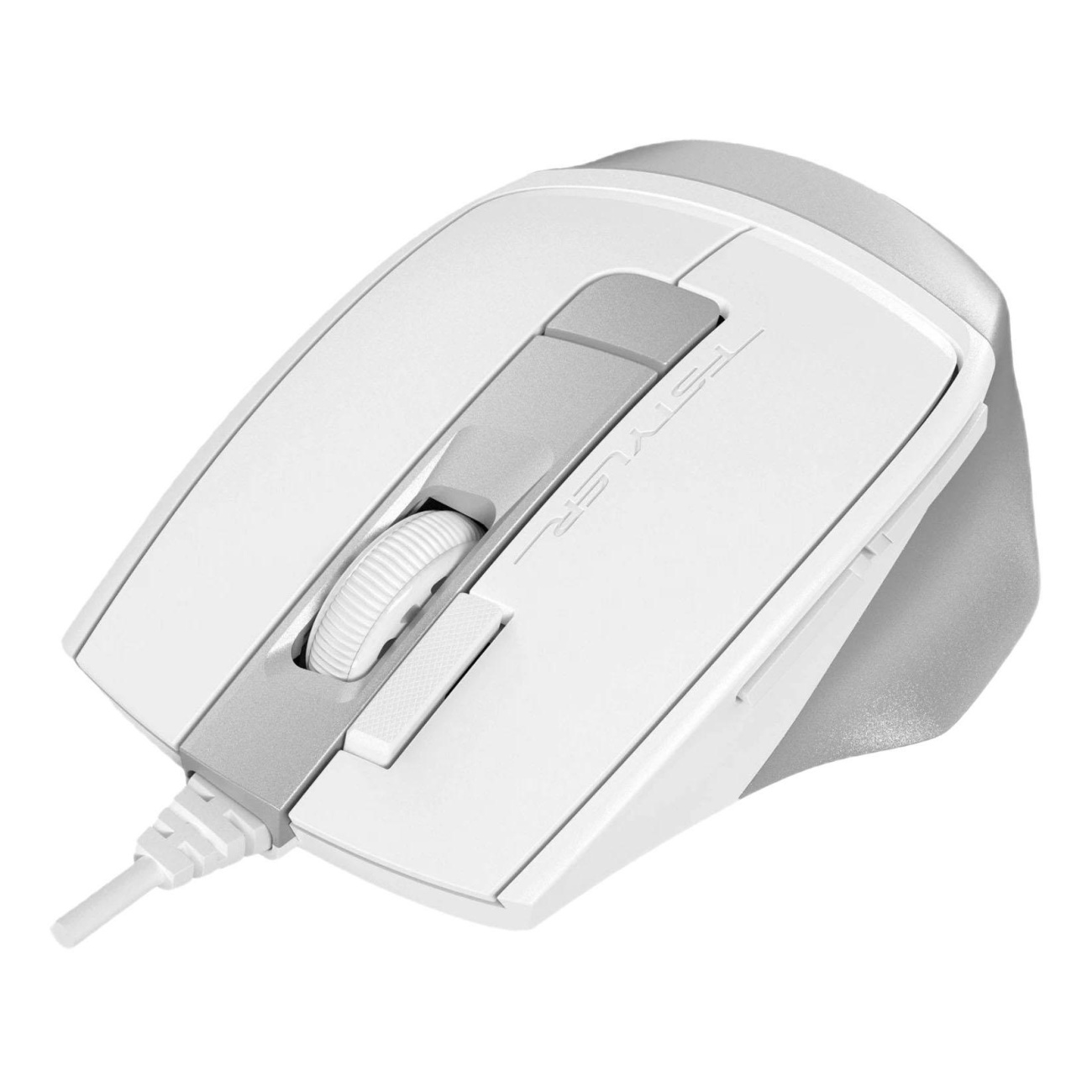 Мышь компьютерная A4Tech Fstyler FM45S Air, 2400dpi silent/7but 1960709 FM45S AIR USB (SILVER WHITE)