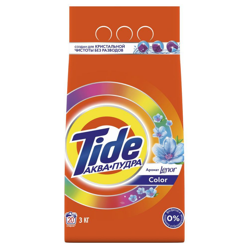 Порошок стиральный TIDE Color Lenor Touch of Scent 3кг 1487519 0001230138