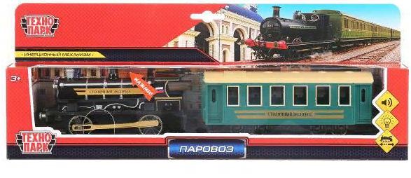 Паровоз Технопарк с вагоном 14 см CT10-038-BU-WB