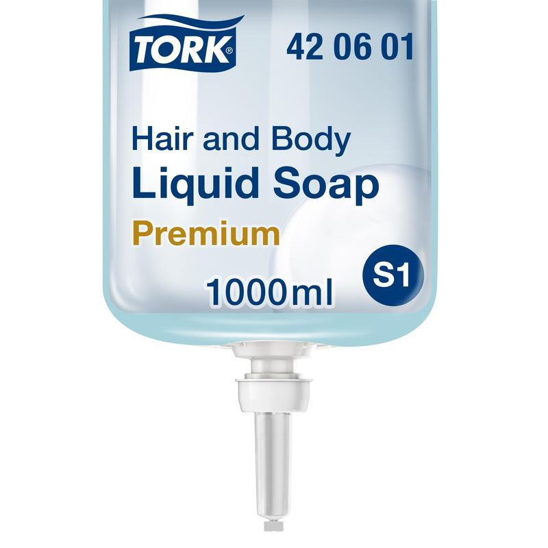 Картридж с жидким мылом Tork S1 Prem мыло-гель  1л, 420601 1382267