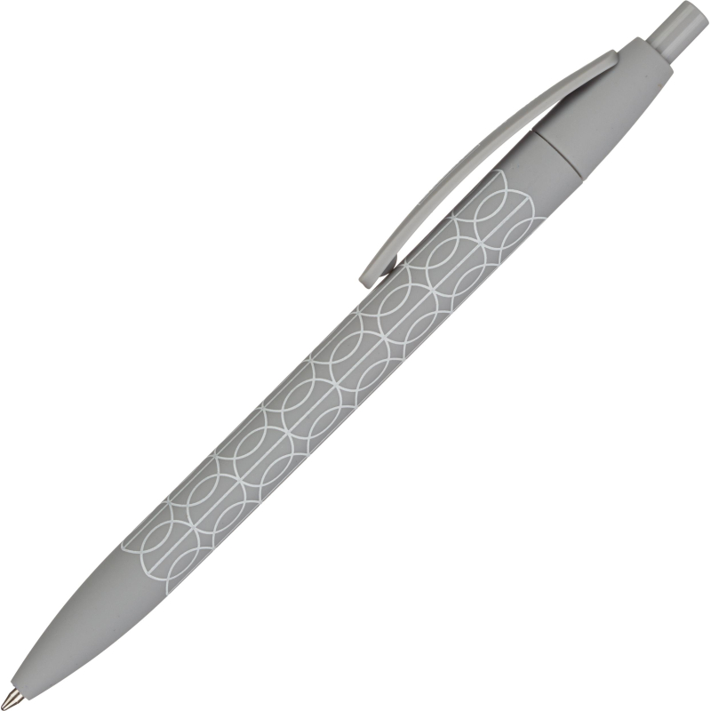 Ручка шарик. авт Attache Comfort корпус серый soft touch,0,5мм, синяя 1515764