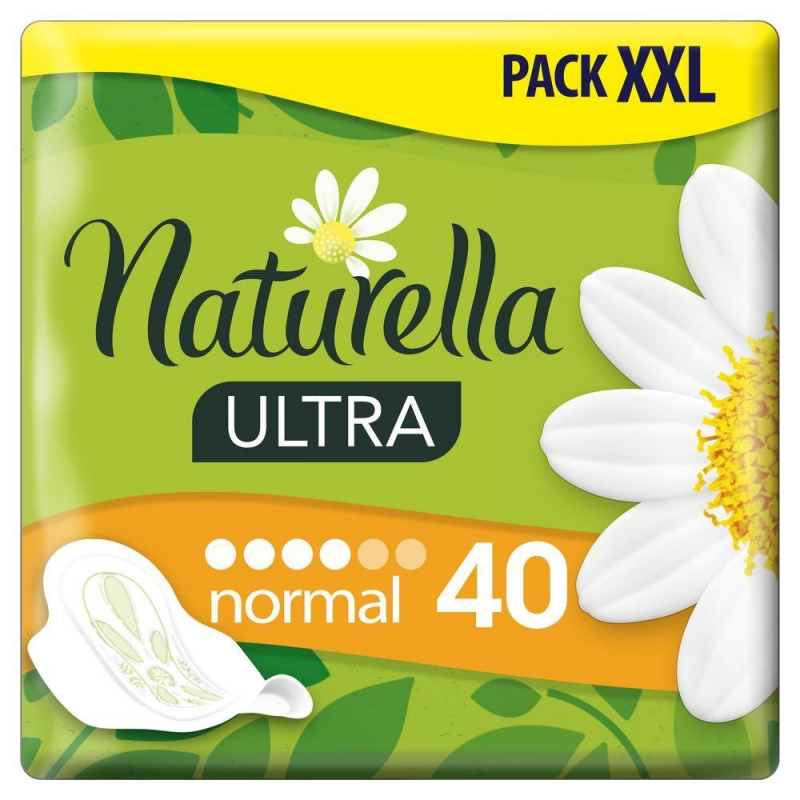 Прокладки женские гигиенические NATURELLA Ultra Camomile Normal Quatro 40шт 1336328