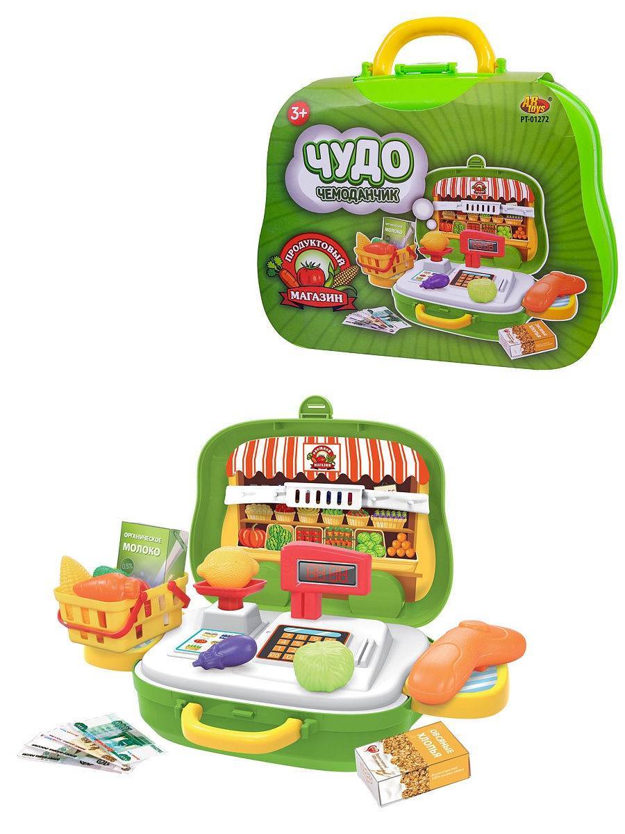 Чудо-чемоданчик на колесиках "Продуктовый магазин" Abtoys PT-01272