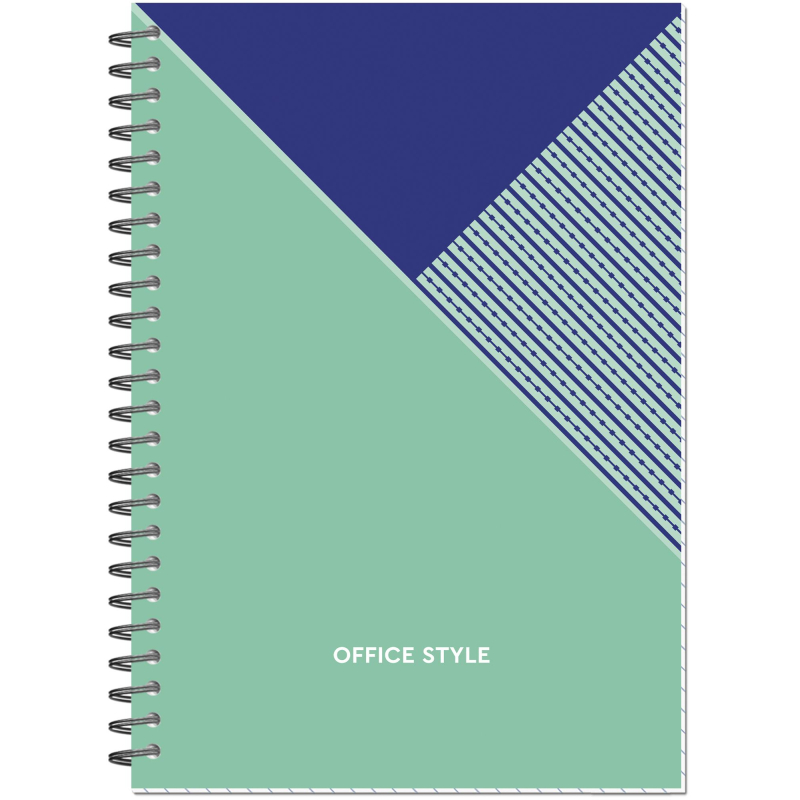 Бизнес-тетрадь А5,48л,обл.карт,греб,кл,Attache Economy,Office Style,бирюзая 1516757
