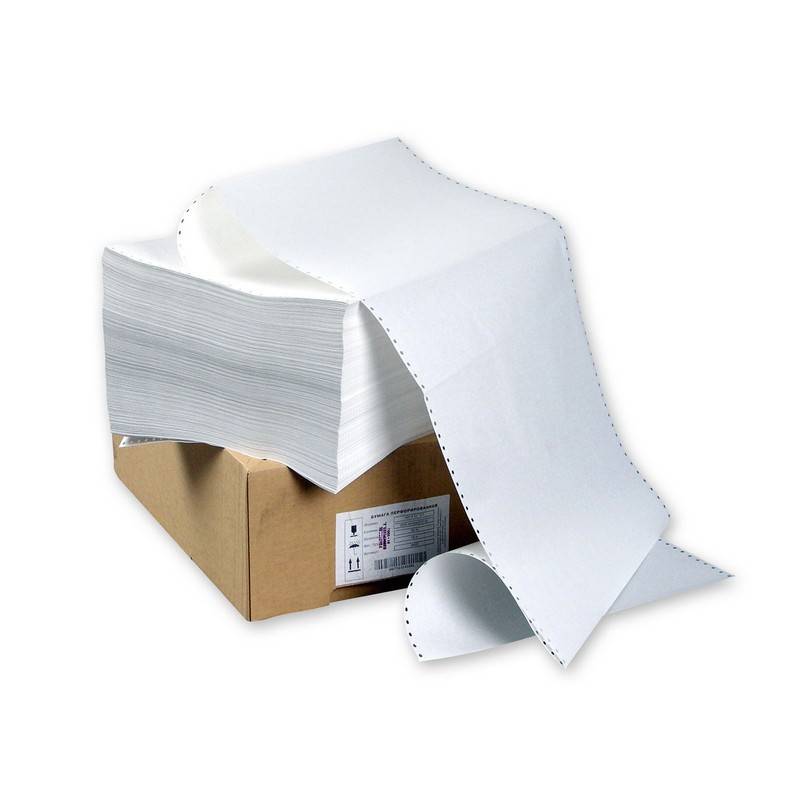 Перфорированная бумага Promega 210мм 1-сл.,шаг12 ,бел.100%,НП, 1500л/уп ProMega jet 102571