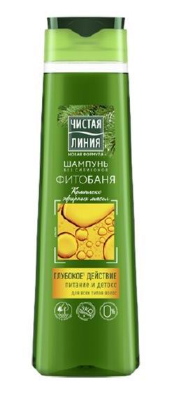 Шампунь Чистая Линия Фитобаня комплекс эфирных масел 400мл 4600702098877