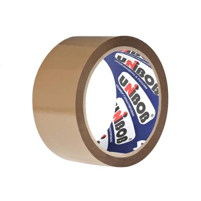 Клейкая лента 48х66х Unibob 400 коричневая 674197