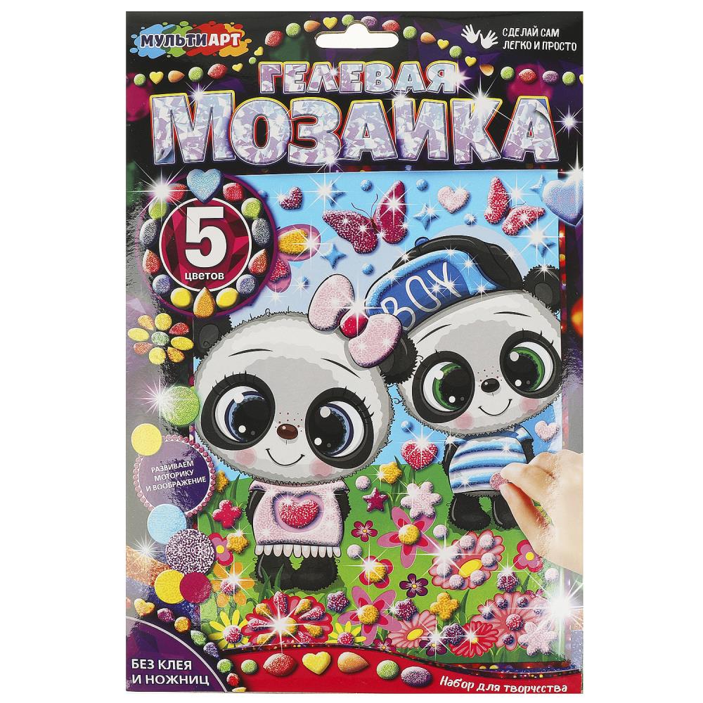 Гелевая мозаика 17х23 см. панды MultiArt GEL-PAND
