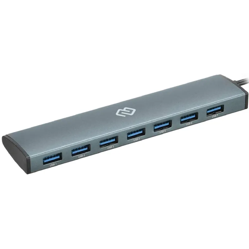 Разветвитель USB C Digma HUB-7U3.0-UC-G 7порт. серый 1597941