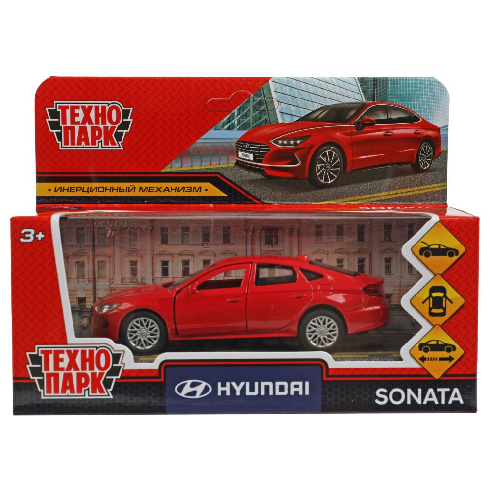 Машина металл Хюндай Соната, 12 см, красный, Технопарк SONATA-12-RD