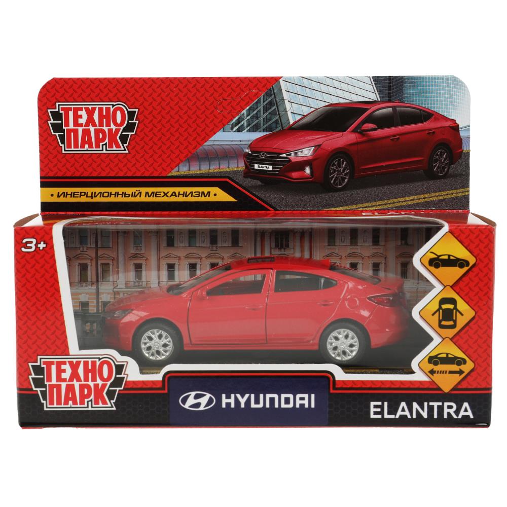 Машина металл Хюндай Елантра, 12 см. Технопарк ELANTRA-12-RD