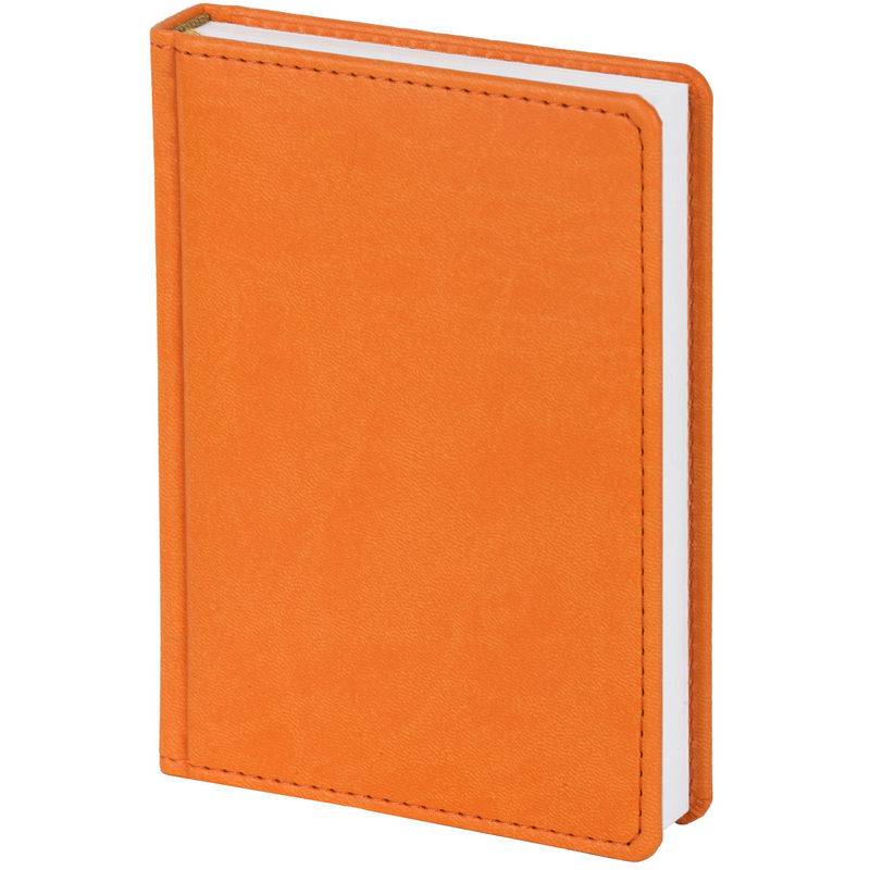 Ежедневник недатир. Attache Сиам искусс. кожа А6 176 л. оранжевый (110x155 мм) 209647