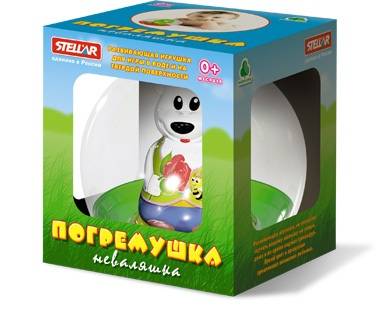 Погремушка Неваляшка "Мишка" (в асс) Stellar 01578/C