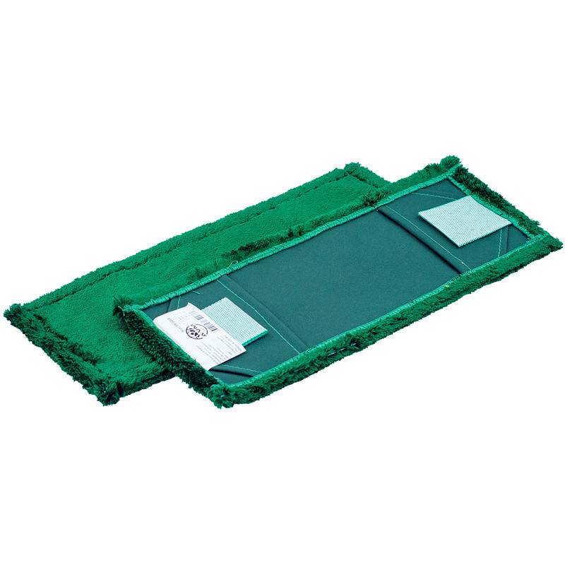 Насадка МОП плоская A-VM микрофибра 40x13 см зеленая 908258