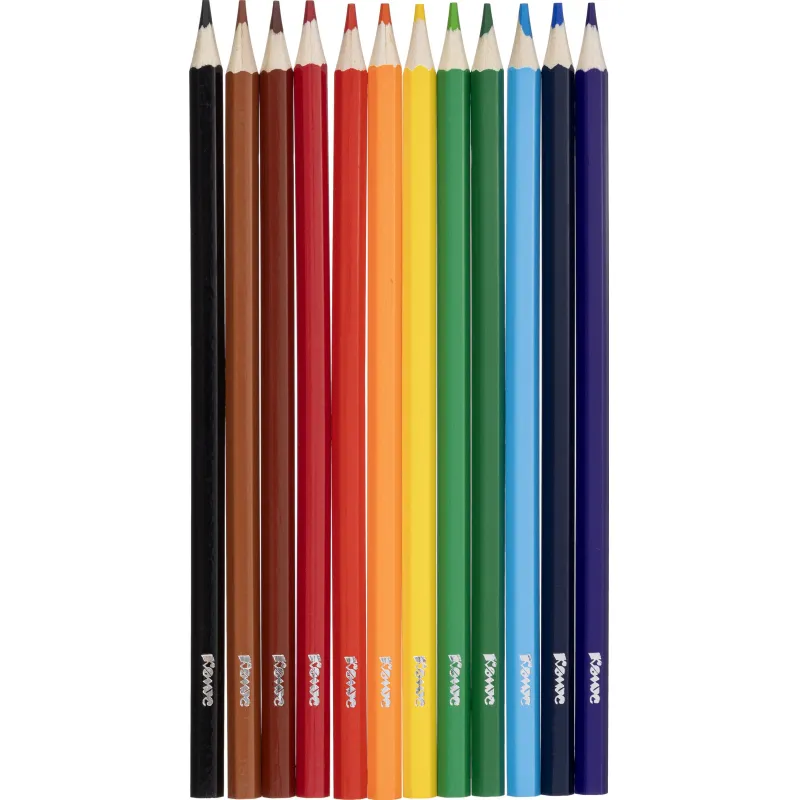 Карандаши цветные 12цветов Комус Класс ColorPics, шестигранные 1781678