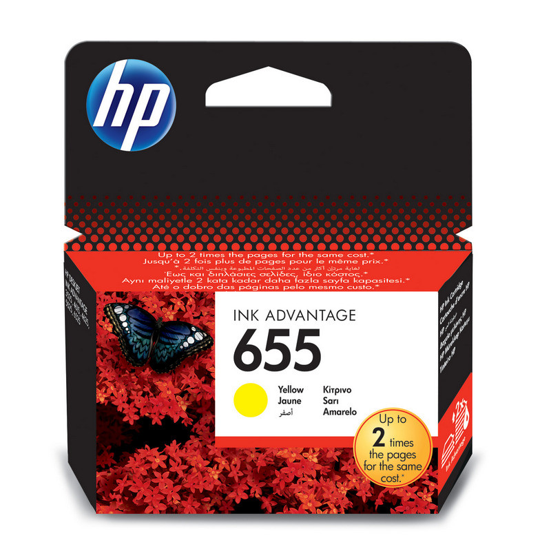Картридж струйный HP 655 CZ112AE жел. для DJ Ink Advantage 3525/4625/5525 267185