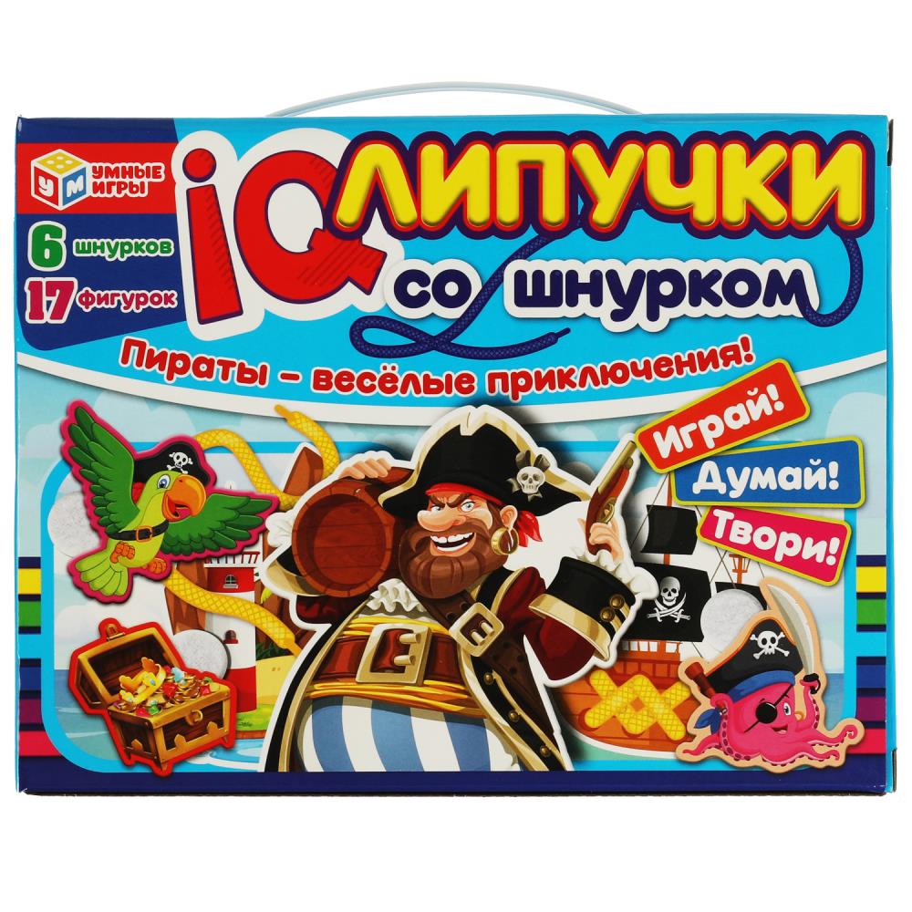 Игра IQ-липучки со шнурком. Пираты - весёлые приключения Умные игры 4680107971197