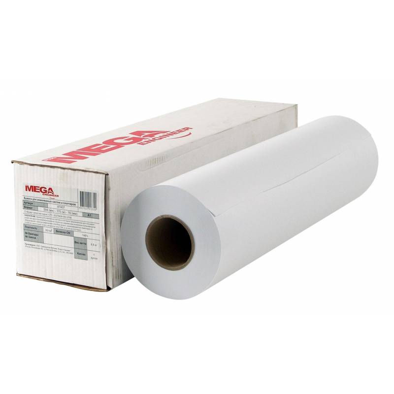 Бумага широкоформатная ProMEGA engineer 80г 594ммх175м 76мм 87407