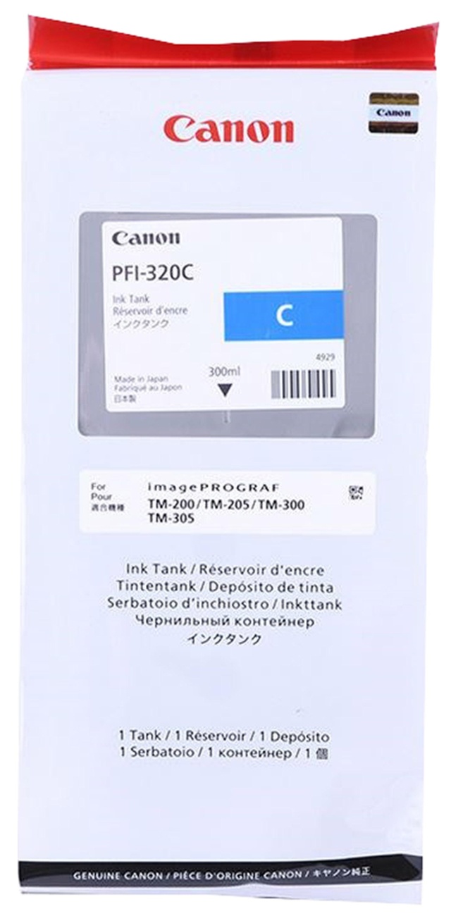 Картридж струйный Canon PFI-320C (2891C001) гол. для TM-200/205/300/305 1111390