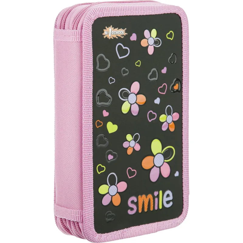 Пенал Smile 2 отд. ламинат, выборочный лак, 190x110 мм, ПКК 11-19 Комус Класс 1716453