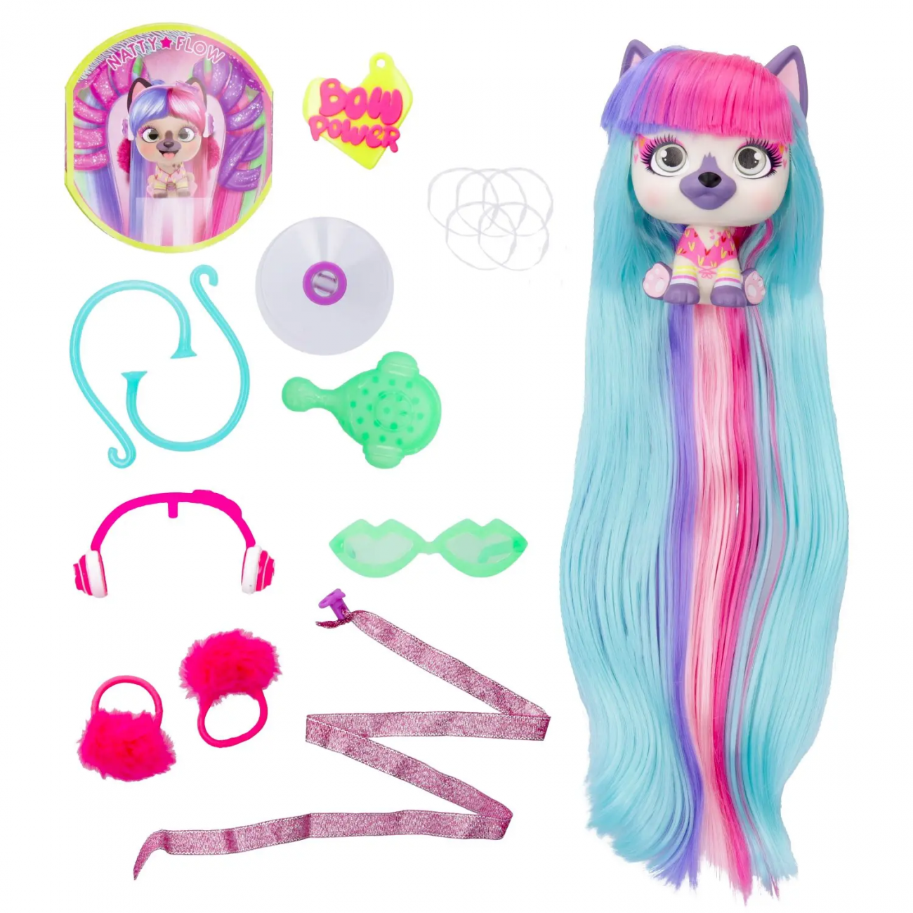 Фигурка VIP PETS BOW POWER Модные щенки NATTY 714809