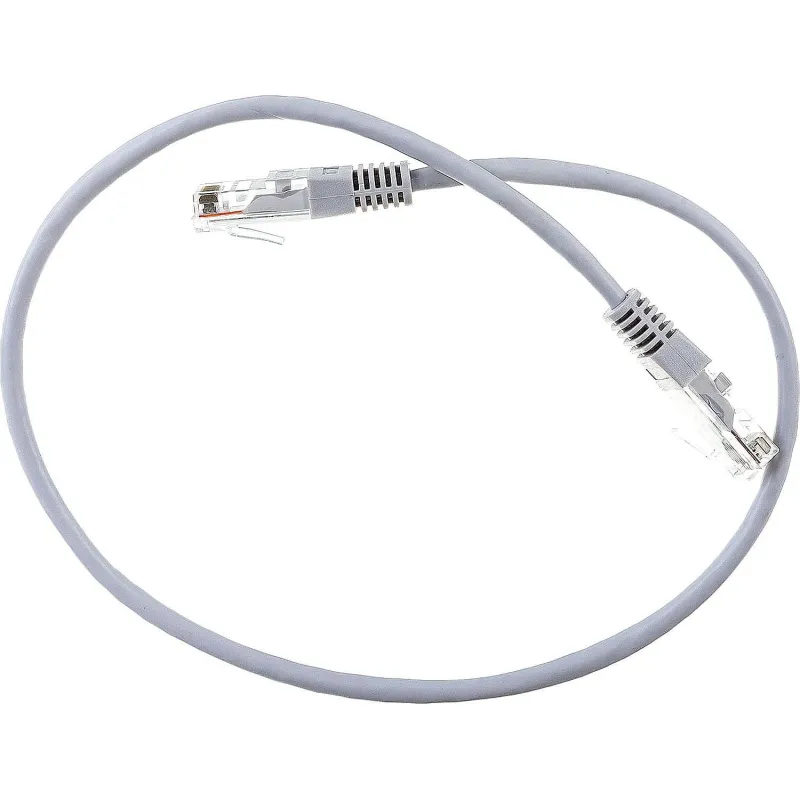 Патч-корд TWT TWT-45-45-0.5-GY UTP кат.5e, 0.5 м, серый 2125716