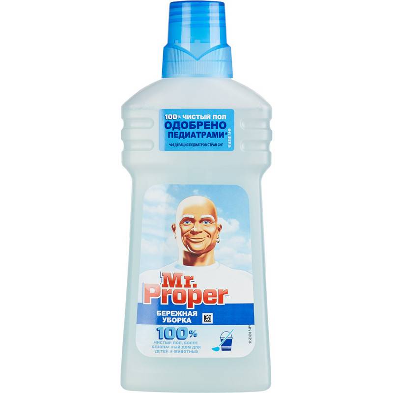 Средство для мытья пола Mr.Proper Бережная уборка 500 мл Mr. Proper 834355