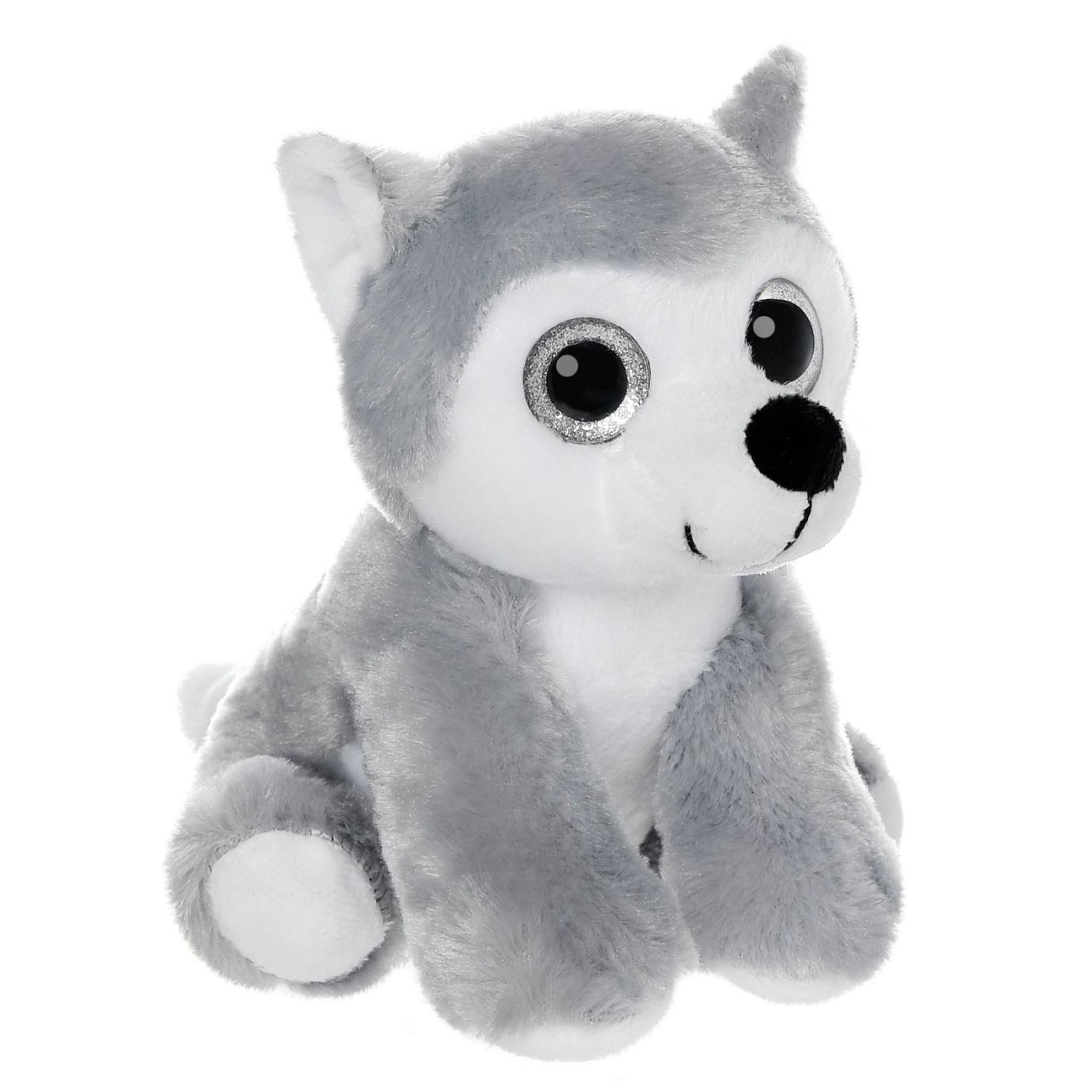 Мягкая игрушка ABtoys Домашние любимцы Собачка Хаски, 15 см M4878
