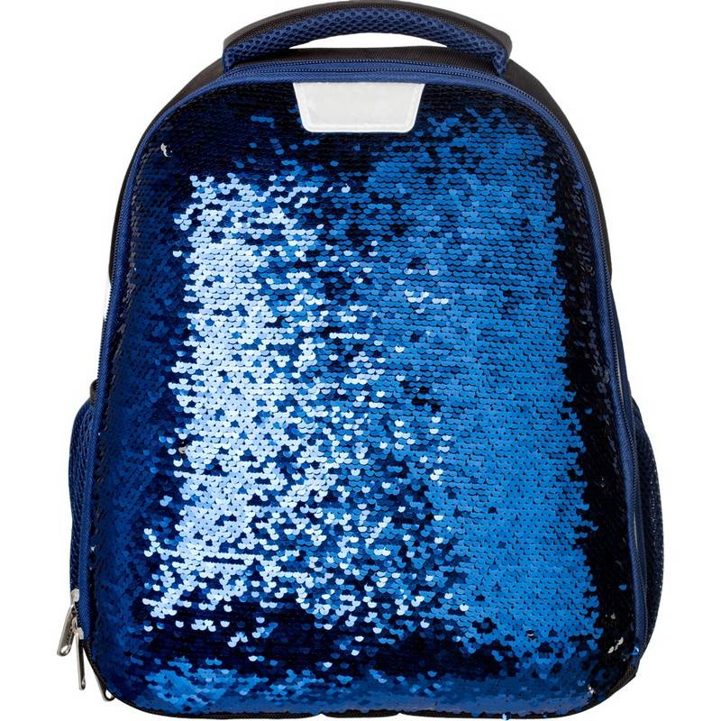 Ранец №1 School анатомический Sparkle Blue (пайетки двусторонние) 843408