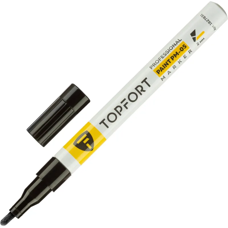 Маркер лаковый TOPFORT Paint 2 мм черный 1827831 ZP1101