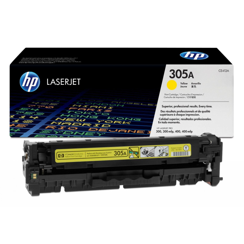 Картридж лазерный HP 305A CE412A жел. для CLJ M351/M451/M375 251630