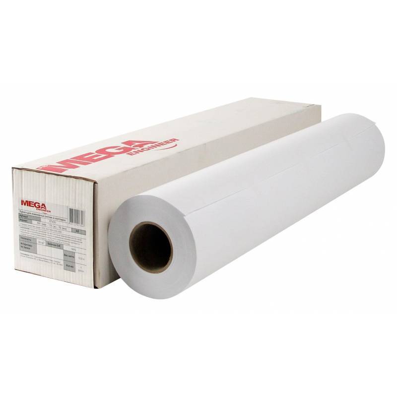 Бумага широкоформатная ProMEGA engineer 80г 841ммх175м 76мм 87405