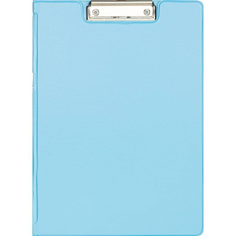 Папка-планшет с зажимом Attache Bright colours A4 голубая с крышкой 1209647