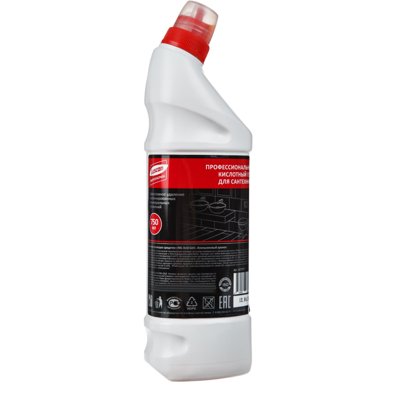 Профхим сантех кисл гель д/очист. фаянса Luscan Prof/Acid Orange GEL, 0,75л Luscan PROFESSIONAL 1677277