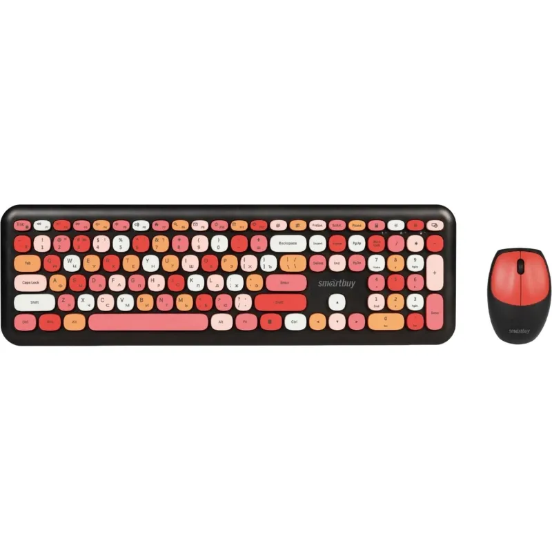 Набор клавиатура+мышь Smartbuy мультимедийный, черный(SBC-666395AG-K) 2001799