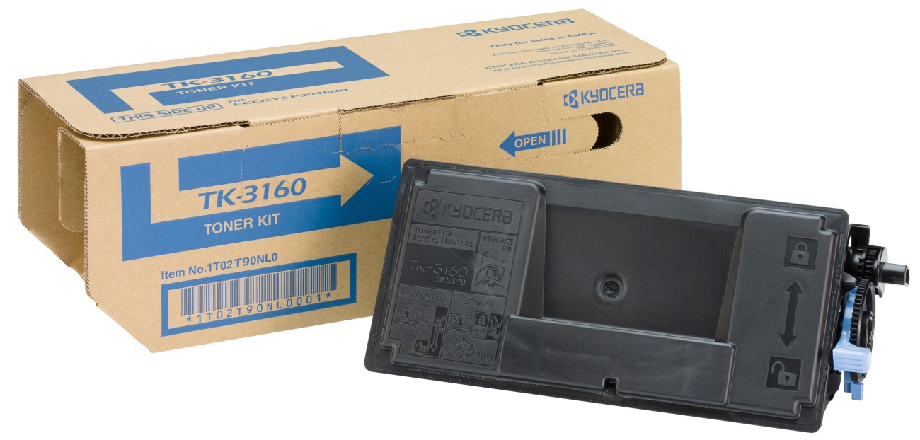 Тонер-картридж Kyocera TK-3160 чер. для P3045dn/P305 0dn//P3060dn 694134 1T02T90NL1
