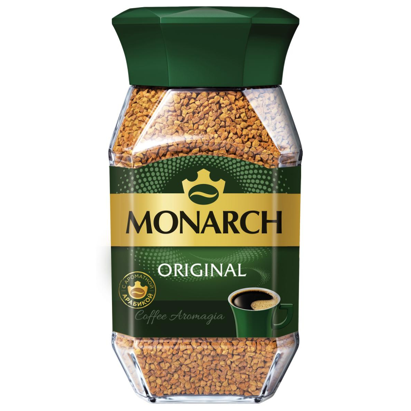 Кофе растворимый сублимированный Monarch Original, 95гр ст/б 659985 4000706
