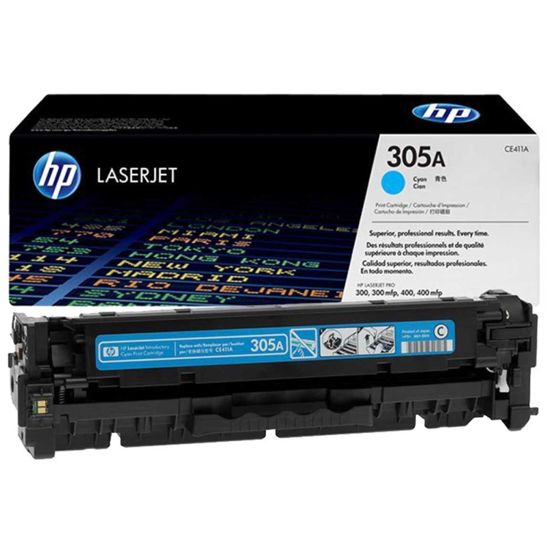 Картридж лазерный HP 305A CE411A гол. для CLJ M351/M451/M375 251629